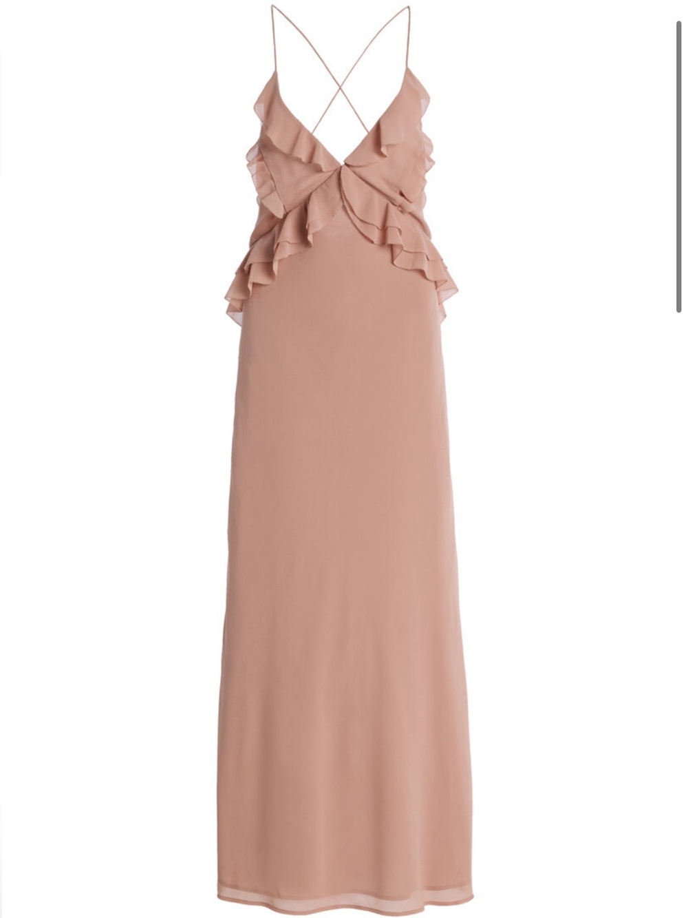 Favorite Daughter The Who Me? Ruffled Chiffon Maxi Dress
